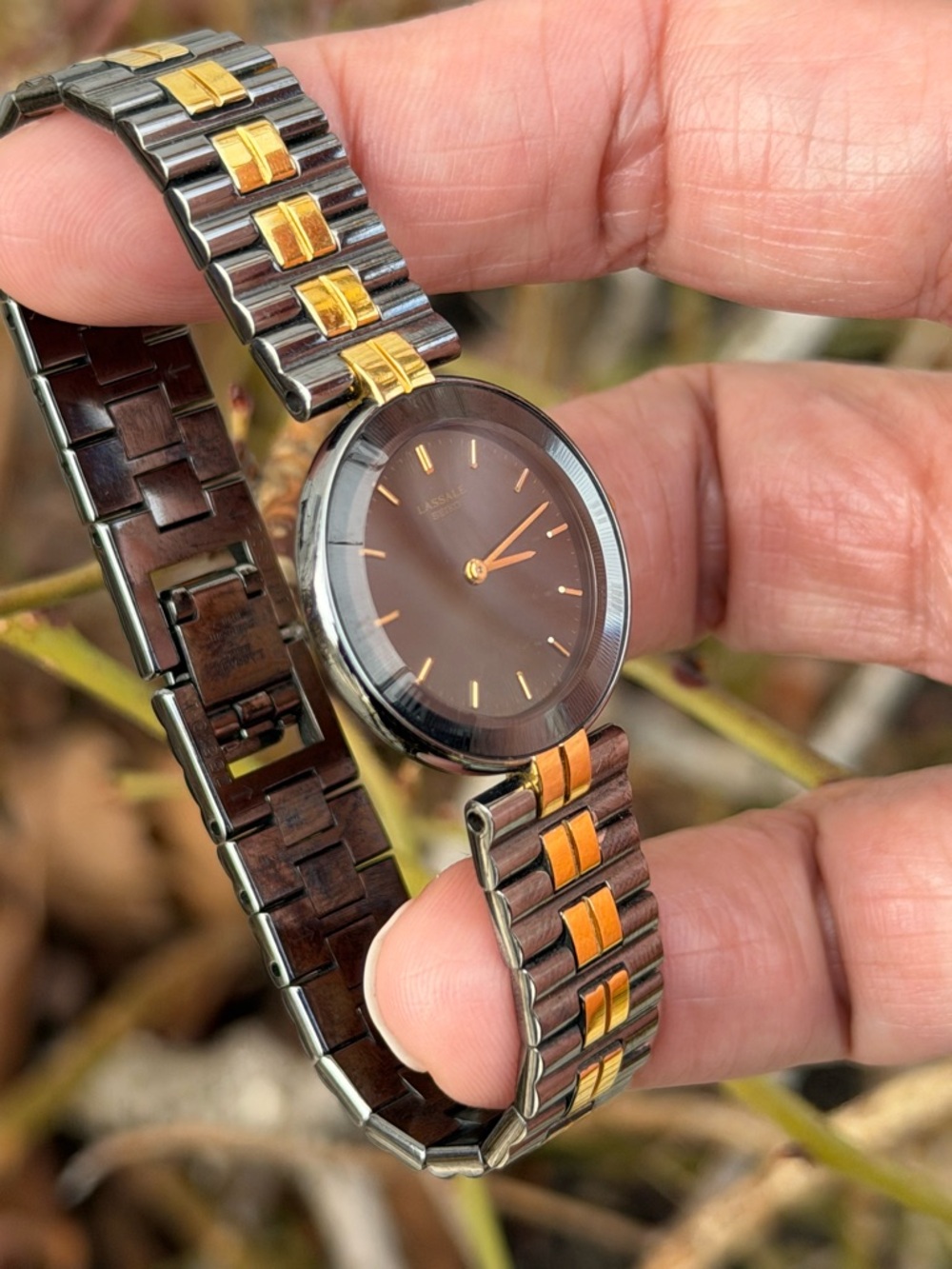 Vtg 1982 Seiko Lassale  5A50-0280 Women’s Watch [Very Good Condition] Two-Tone - Picture 5 of 9